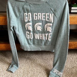Cropped Msu sweatshirt